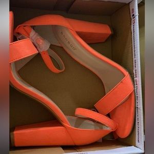 Women orange heels